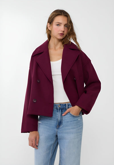 Celeste Short Double-Breasted Coat