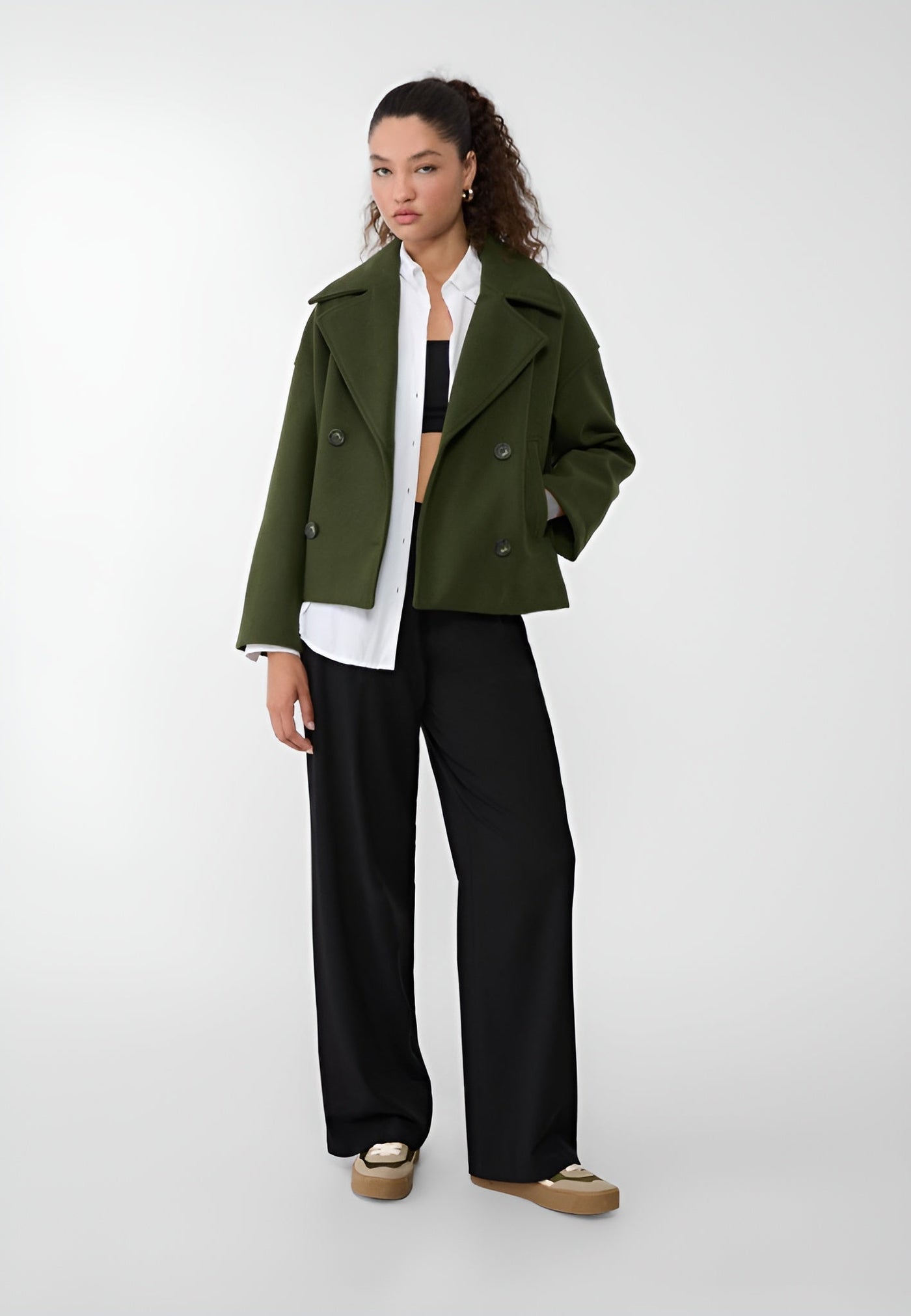 Celeste Short Double-Breasted Coat