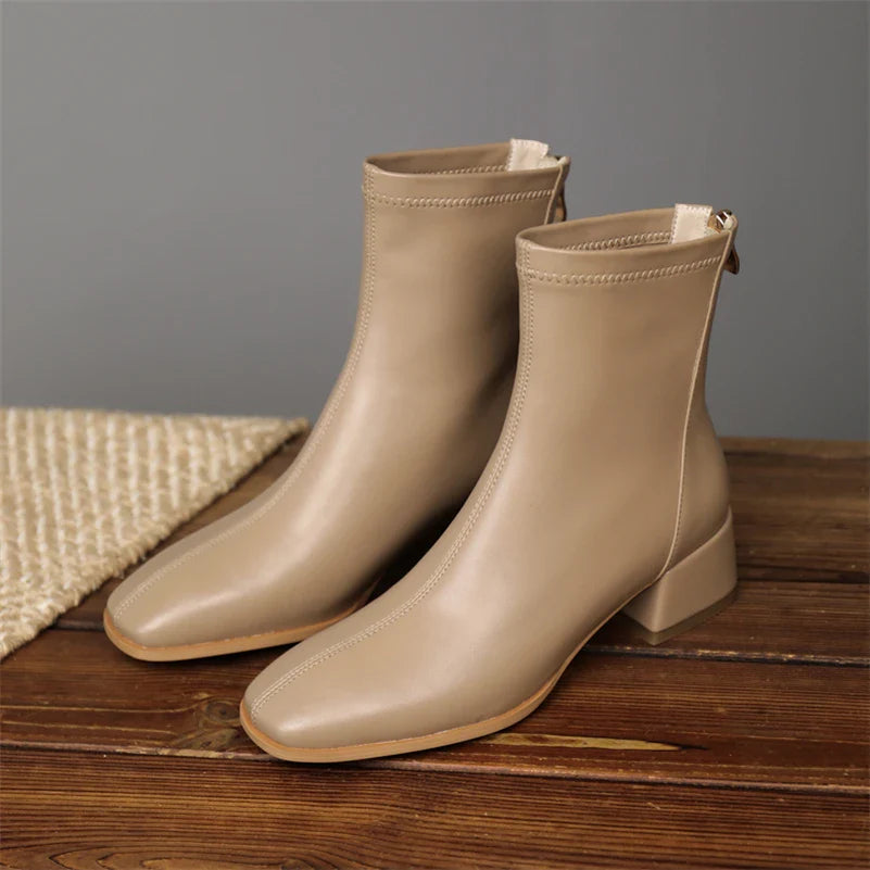 Bold Boundary Genuine Leather Boots